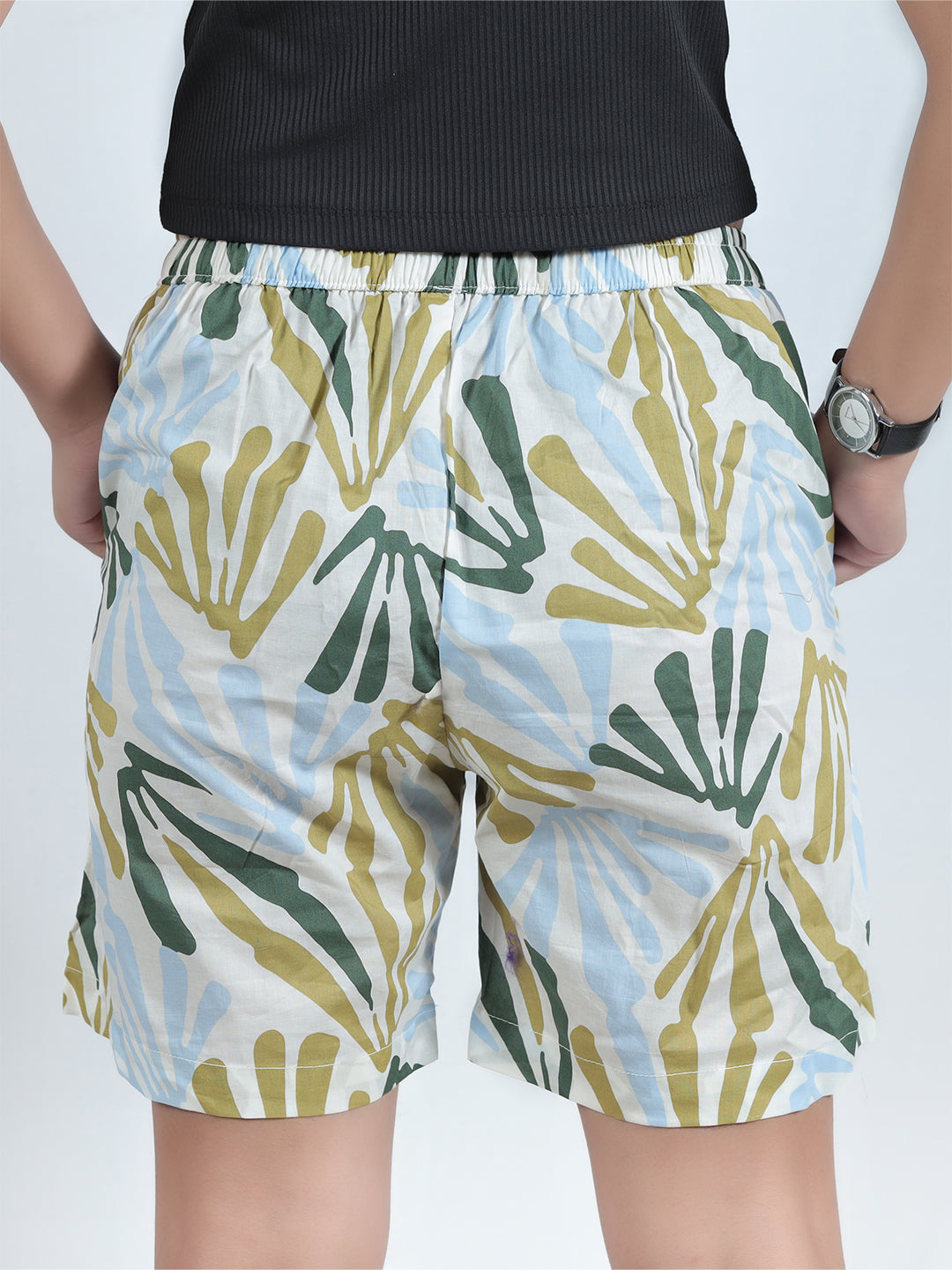 GAB Women/Girl Printed Shorts For Summer Set Of 2