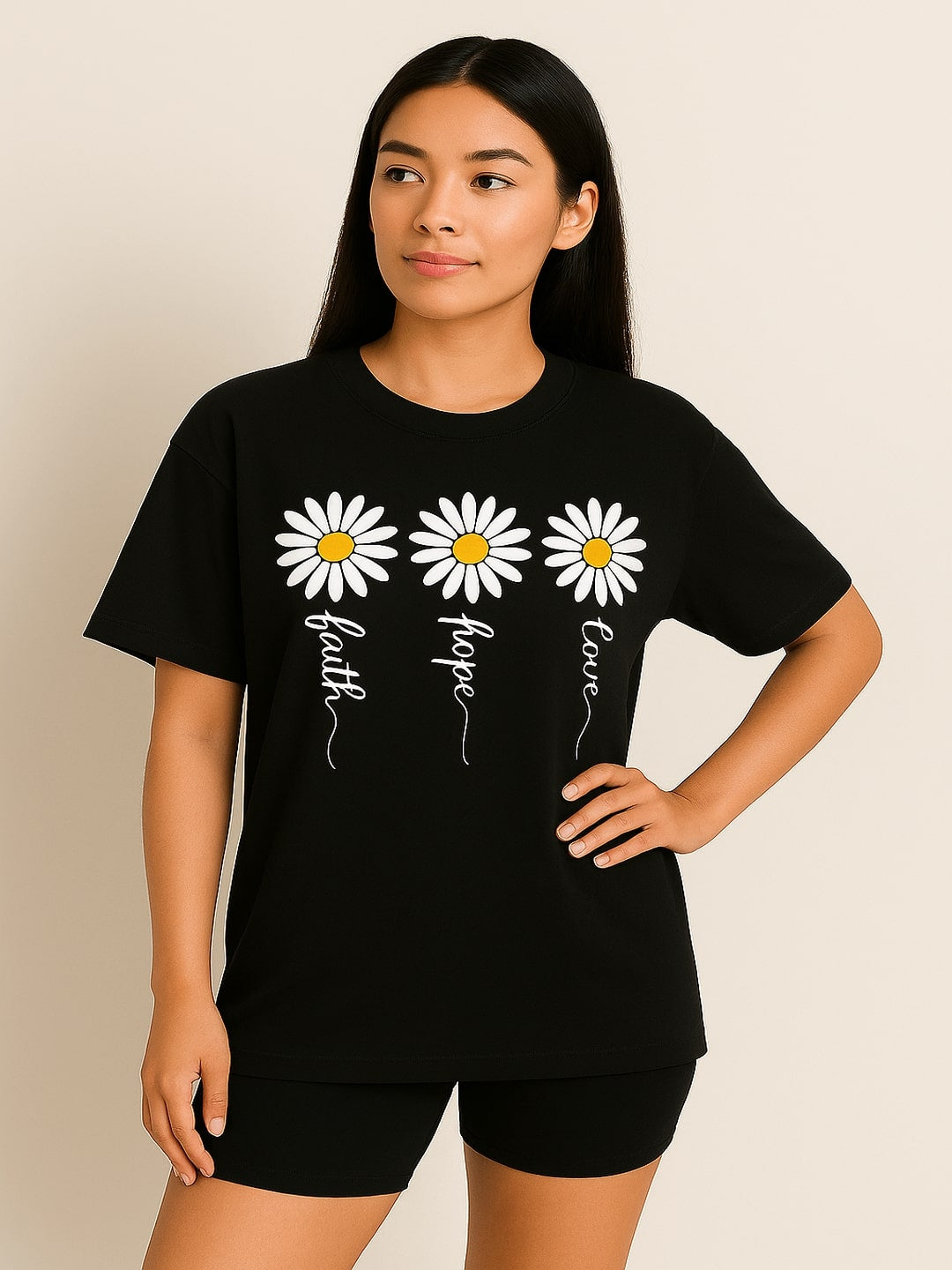 GAB Pure Cotton Printed Oversized T-Shirt