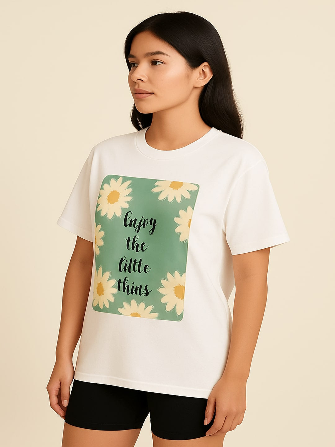 GAB Pure Cotton Printed Oversized T-Shirt