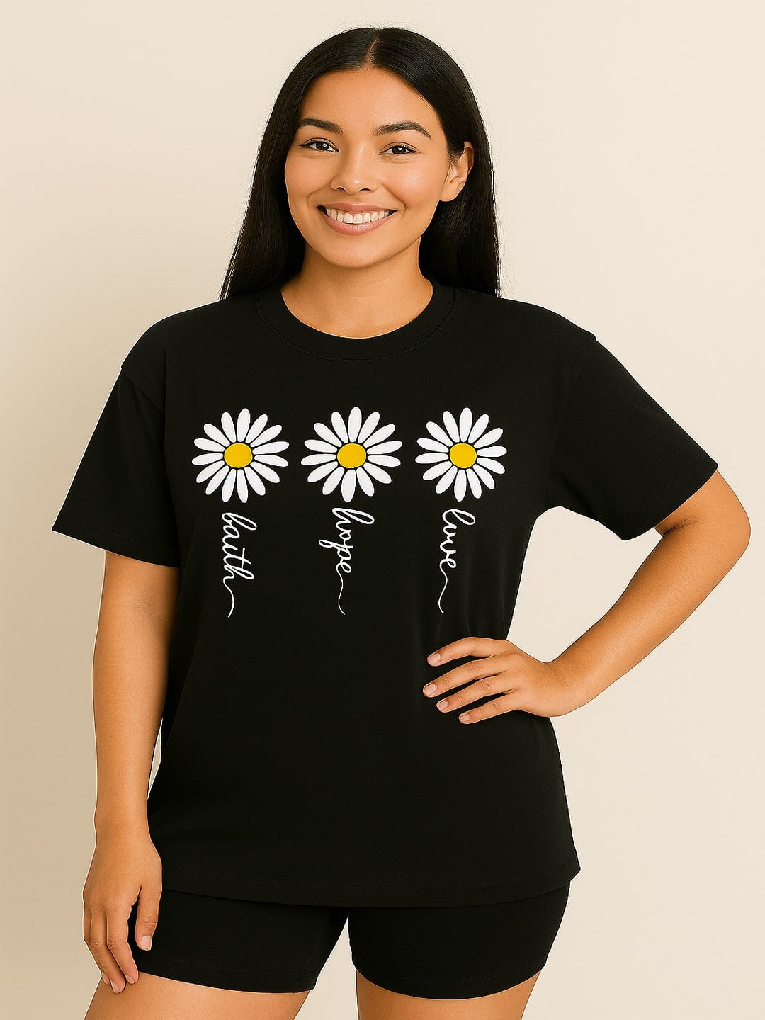 GAB Pure Cotton Printed Oversized T-Shirt