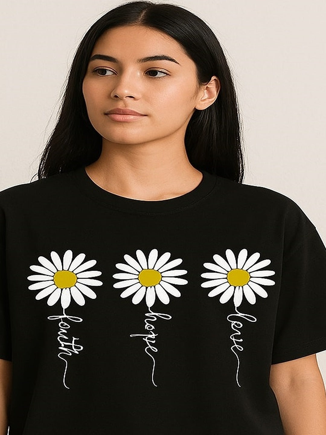 GAB Pure Cotton Printed Oversized T-Shirt