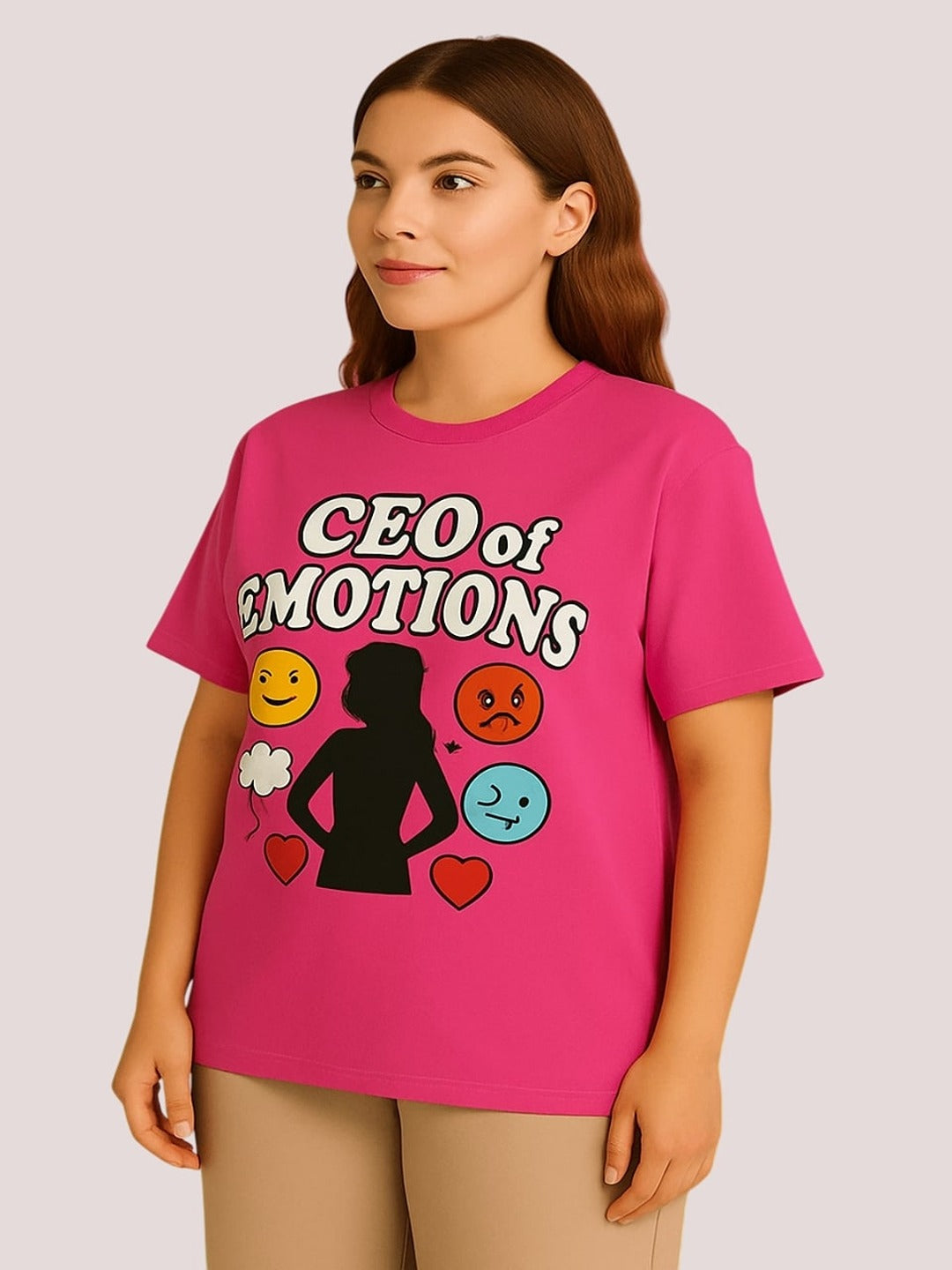 GAB Pure Cotton Printed Oversized T-Shirt