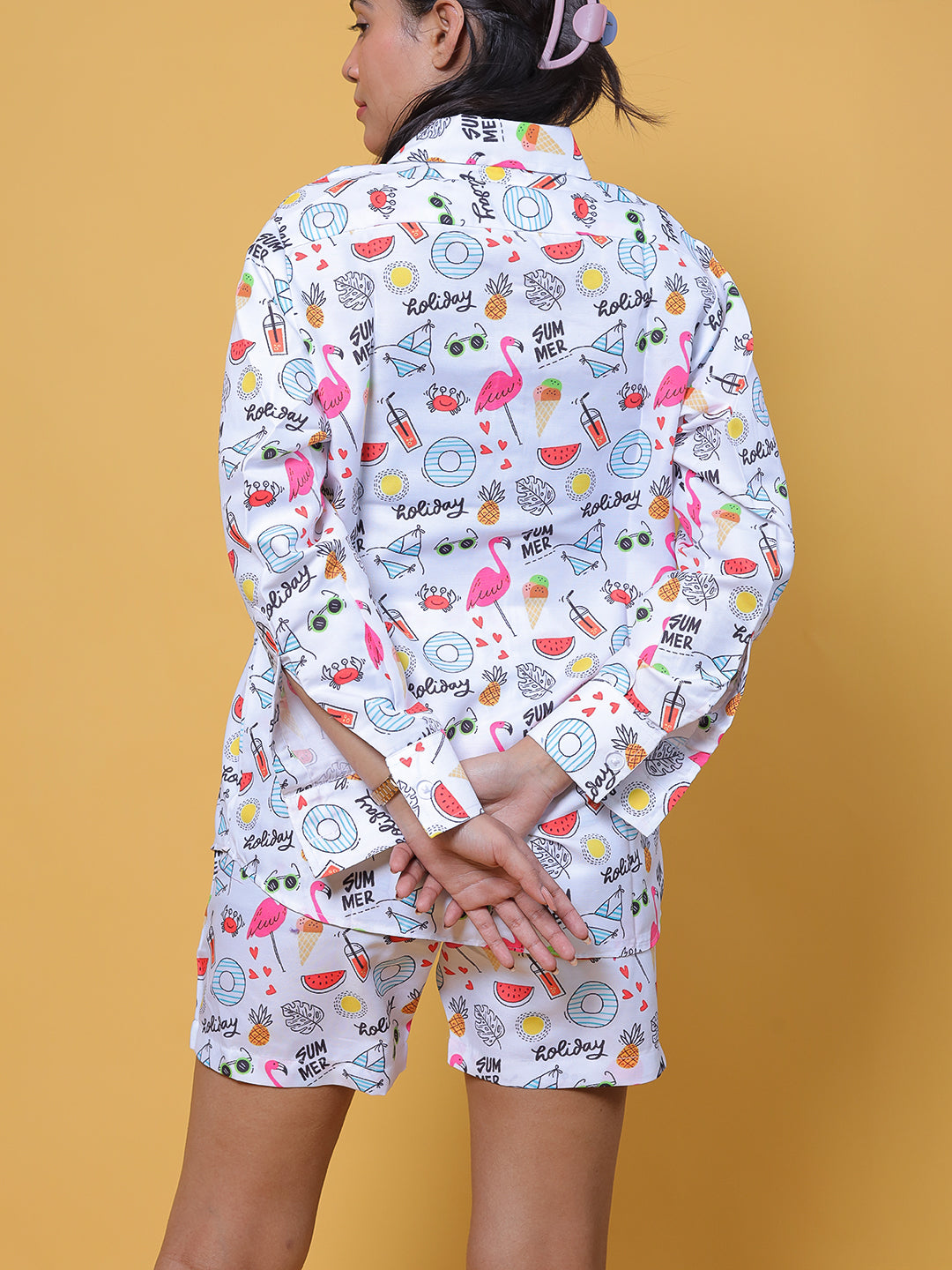 GAB Printed Shirt&Short Co-Ord Set