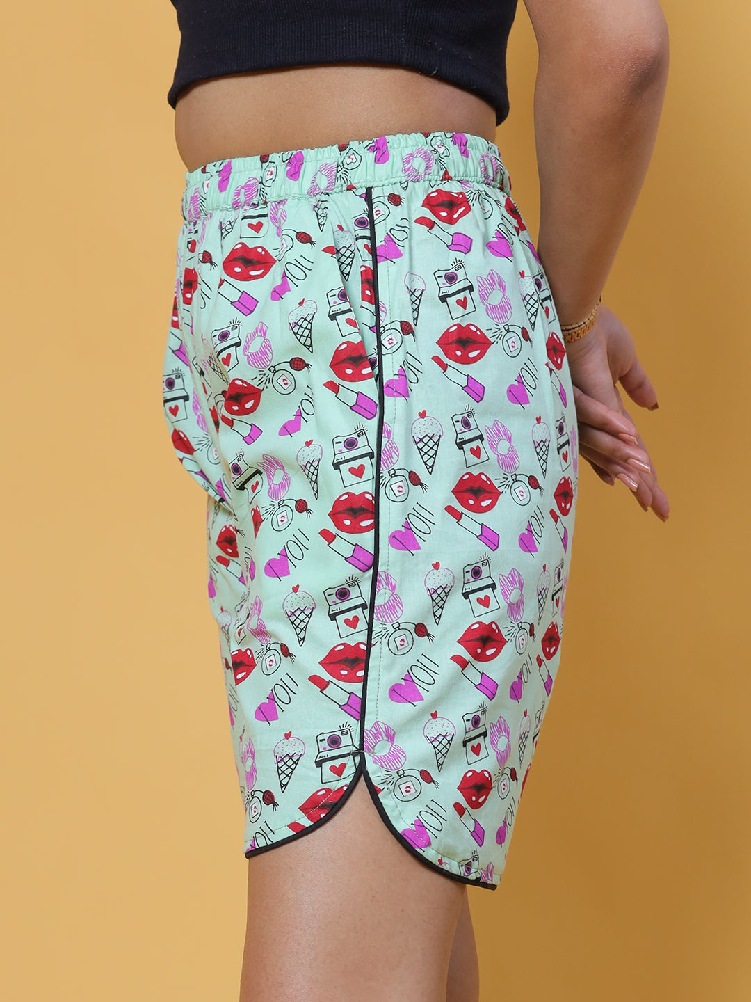 GAB Women/Girl Printed Shorts For Summer