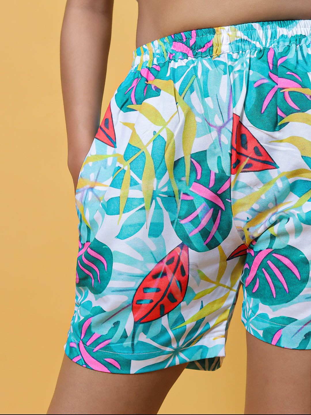 GAB Women/Girl Printed Shorts For Summer Set Of 2