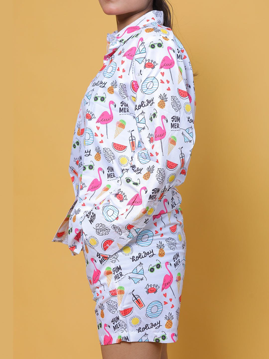 GAB Printed Shirt&Short Co-Ord Set