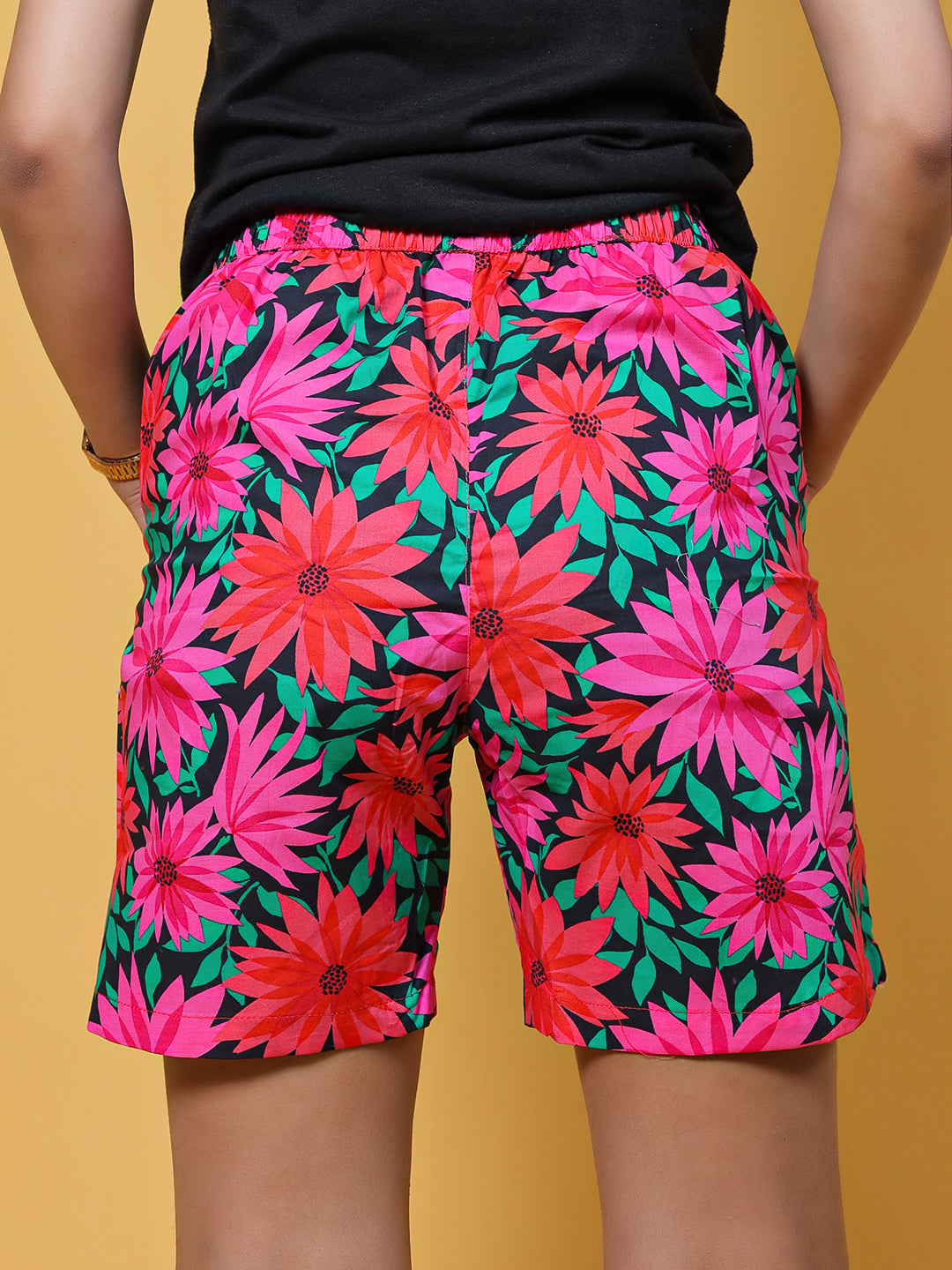GAB Women/Girl Printed Shorts For Summer Set of 2