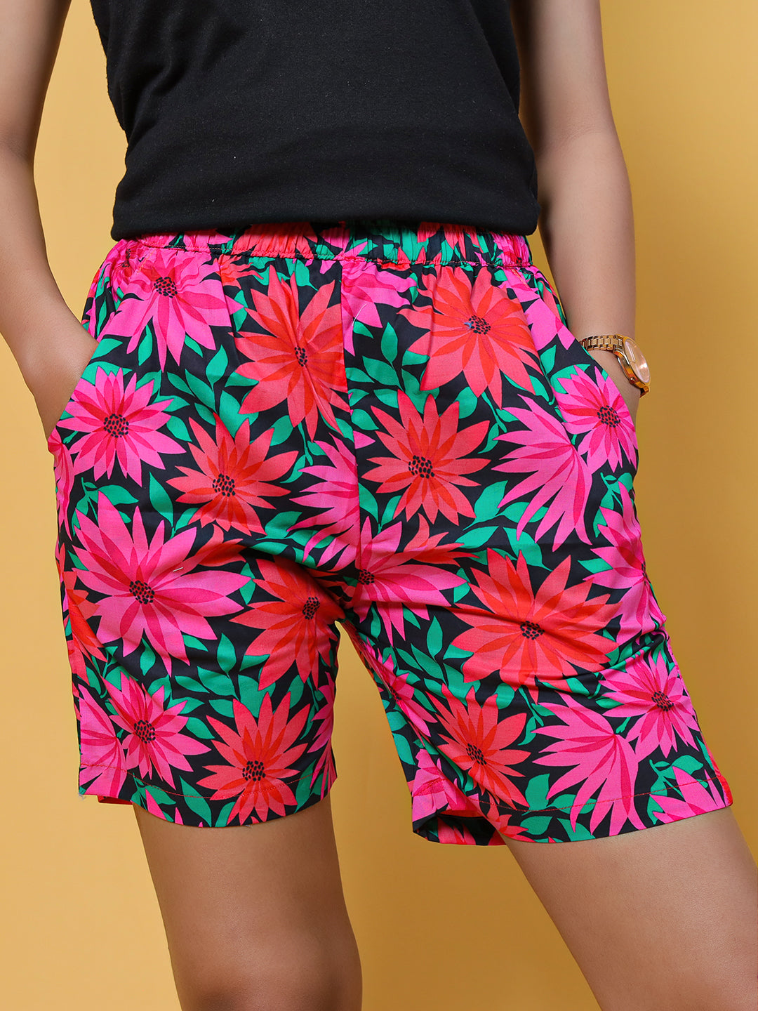 GAB Women/Girl Printed Shorts For Summer