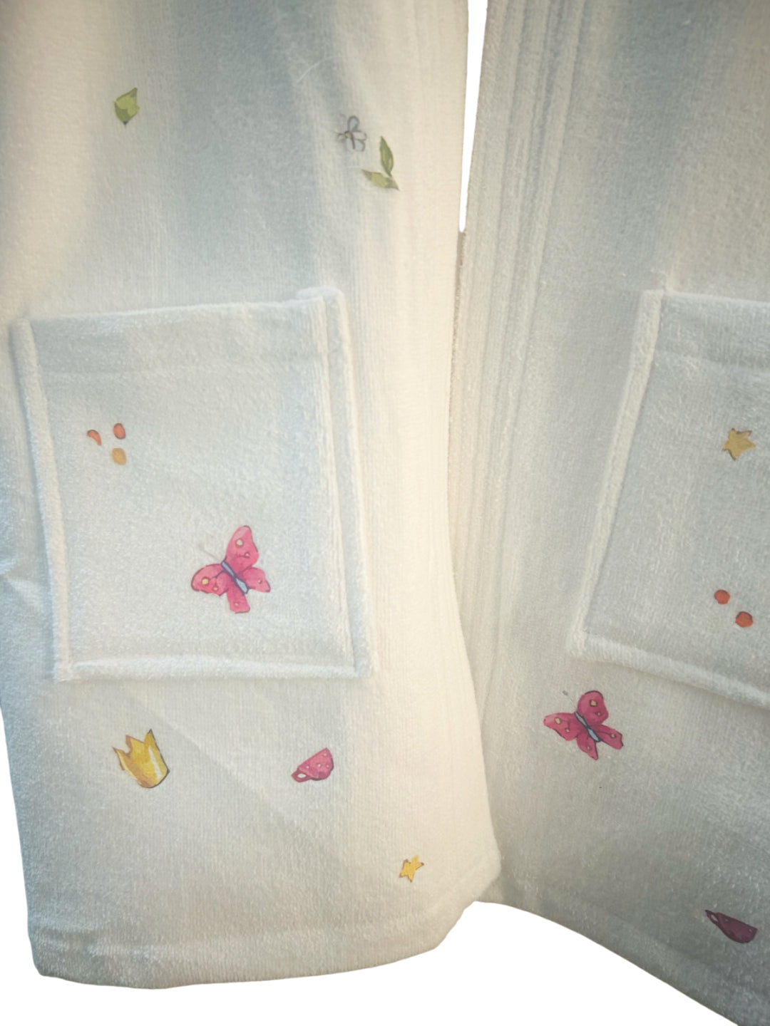GAB Kids Printed Pure Cotton Shawl Neck Bath Robe With Belt