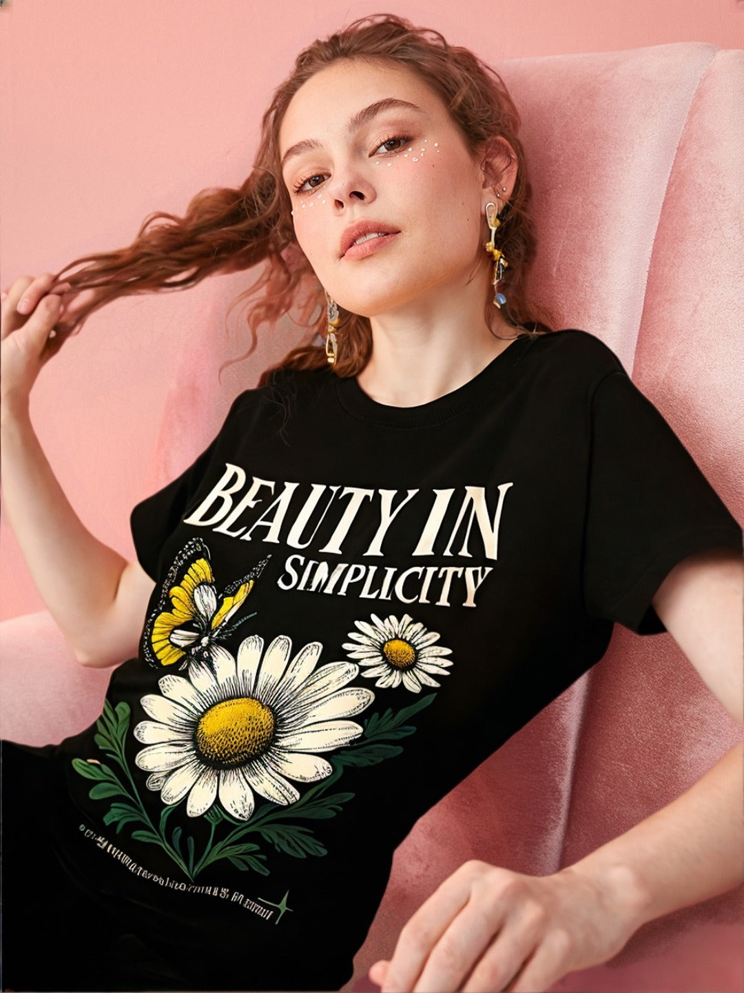 Graphic Printed Round Neck Pure Cotton T-shirt