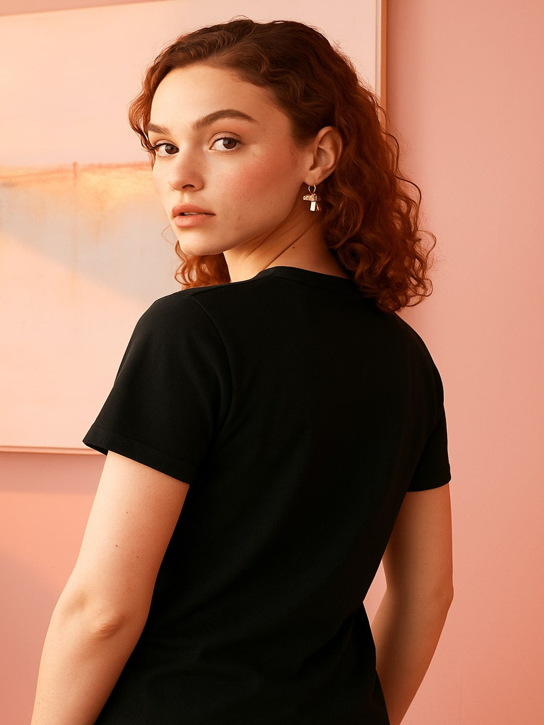 Graphic Printed Round Neck Pure Cotton T-shirt