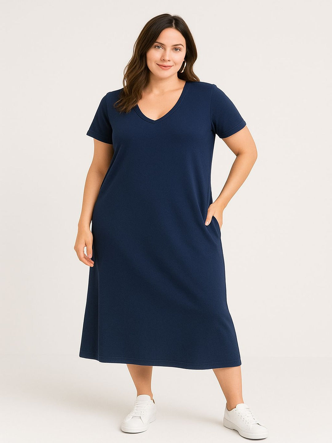 GAB 100% Pure Cotton –  maximum comfort Solid Dress
