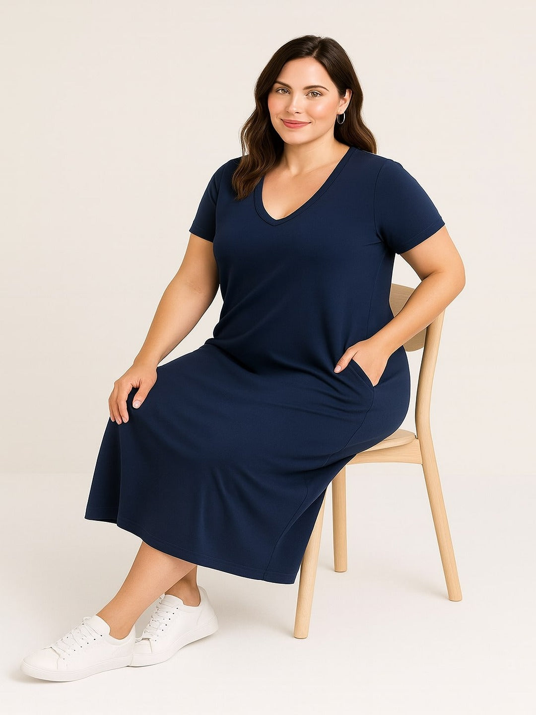 GAB 100% Pure Cotton –  maximum comfort Solid Dress