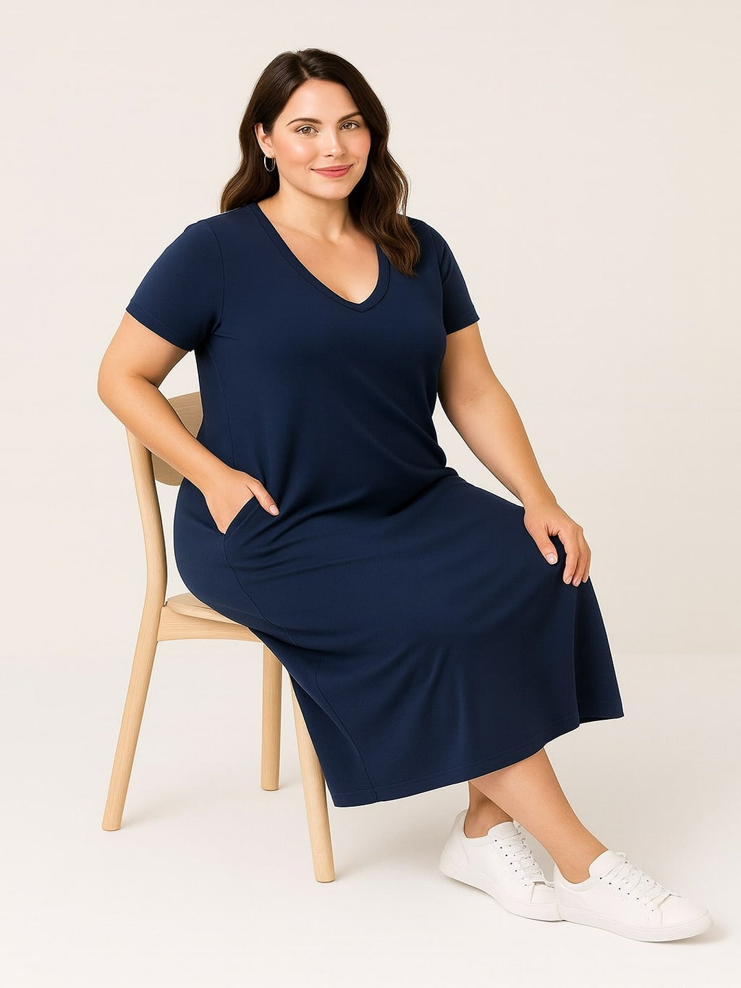 GAB 100% Pure Cotton –  maximum comfort Solid Dress