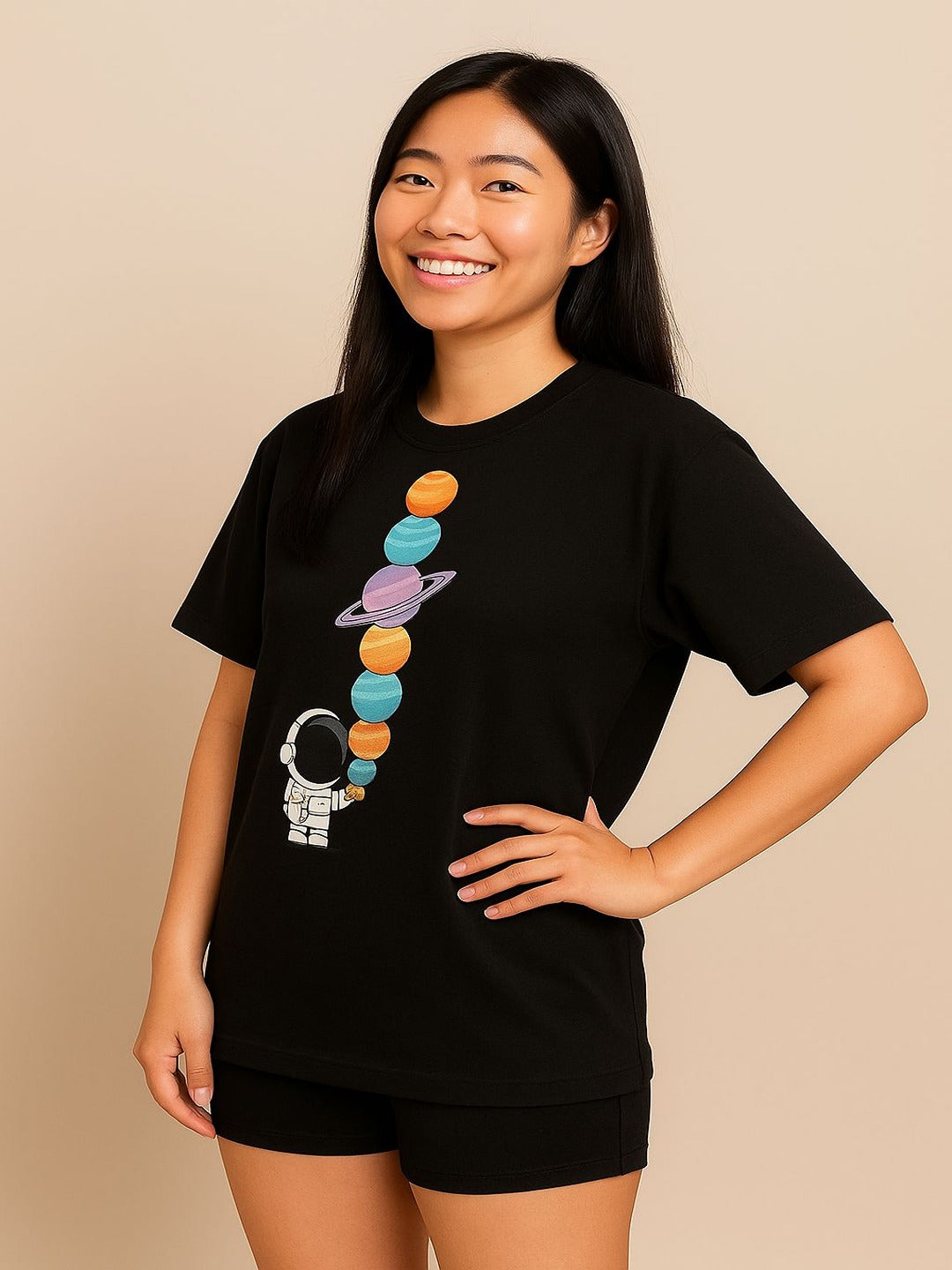 GAB Pure Cotton Printed Oversized T-Shirt