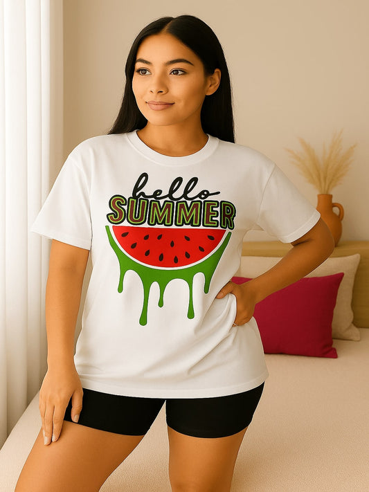 GAB Pure Cotton Printed Oversized T-Shirt