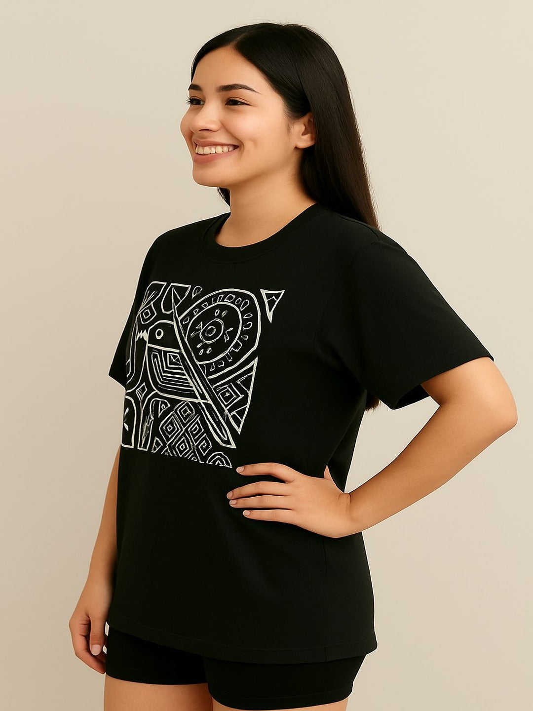 GAB Pure Cotton Printed Oversized T-Shirt