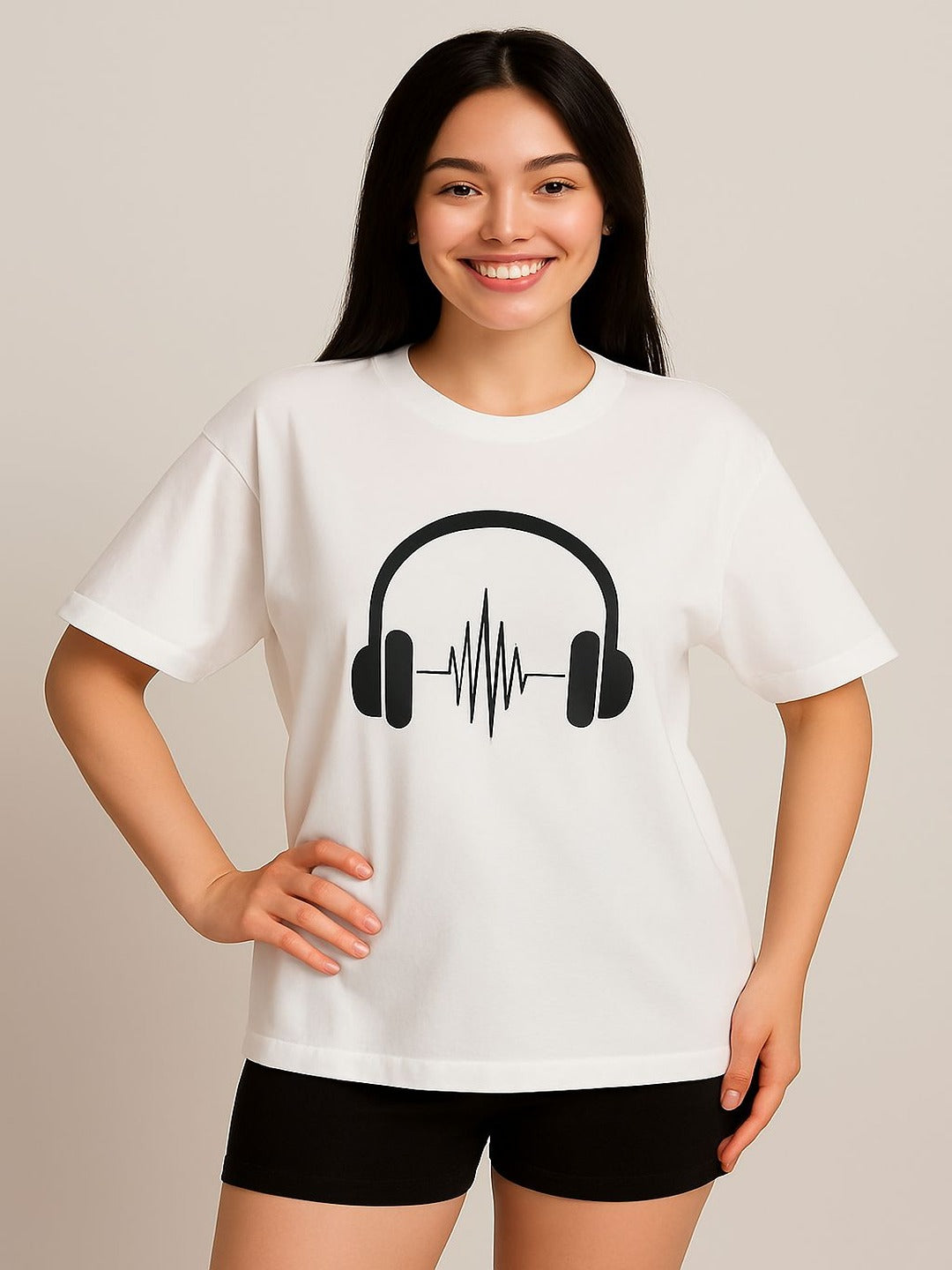 GAB Pure Cotton Printed Oversized T-Shirt