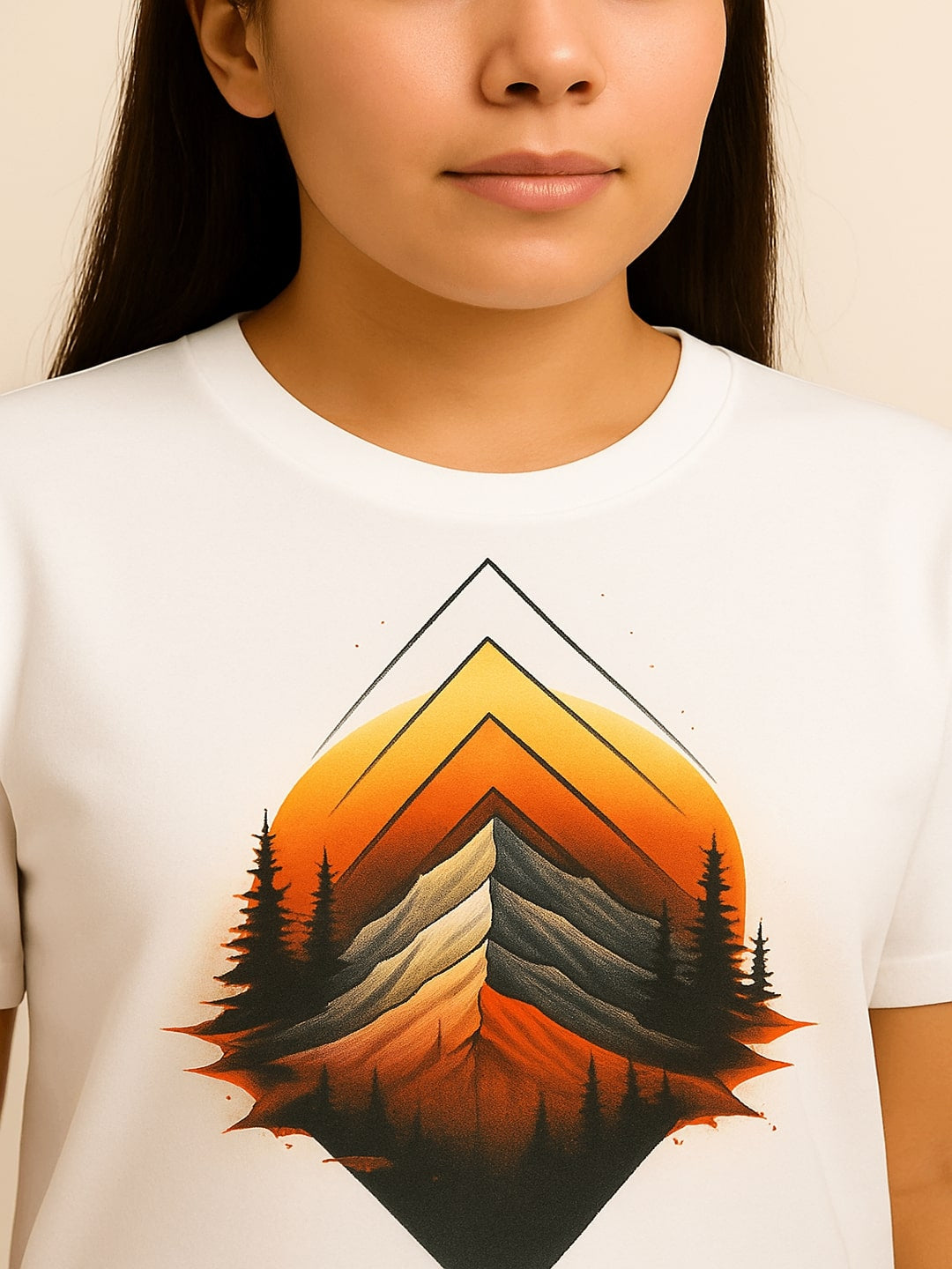 GAB Pure Cotton Printed Oversized T-Shirt