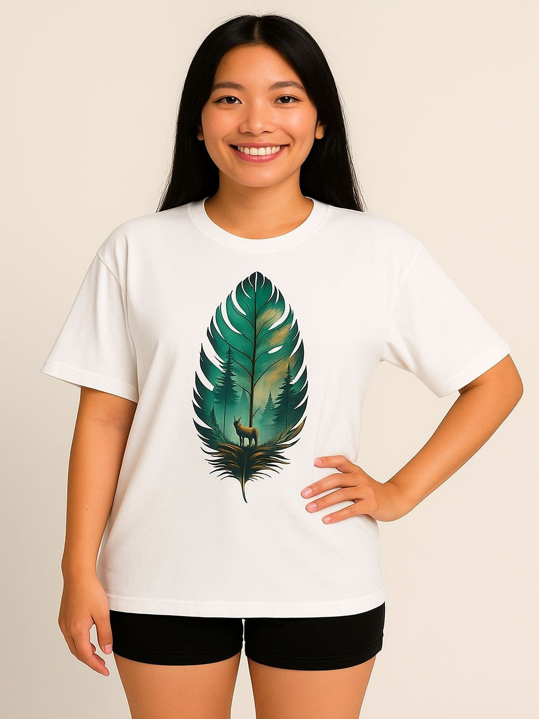 GAB Pure Cotton Printed Oversized T-Shirt