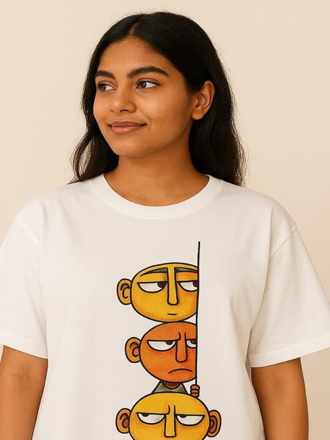 GAB Pure Cotton Printed Oversized T-Shirt