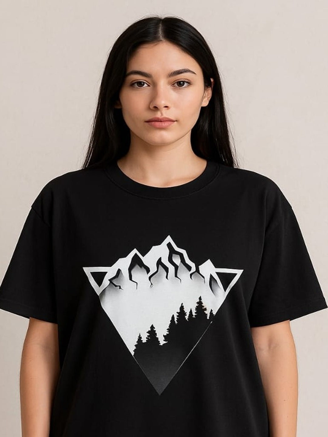 GAB Pure Cotton Printed Oversized T-Shirt