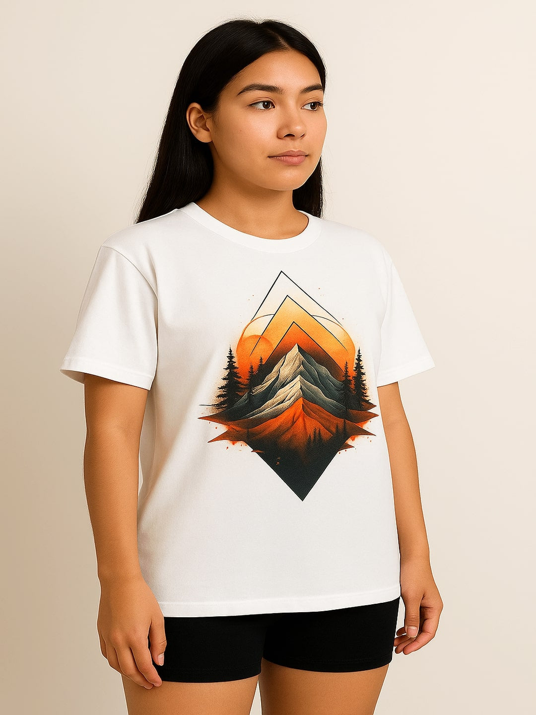 GAB Pure Cotton Printed Oversized T-Shirt