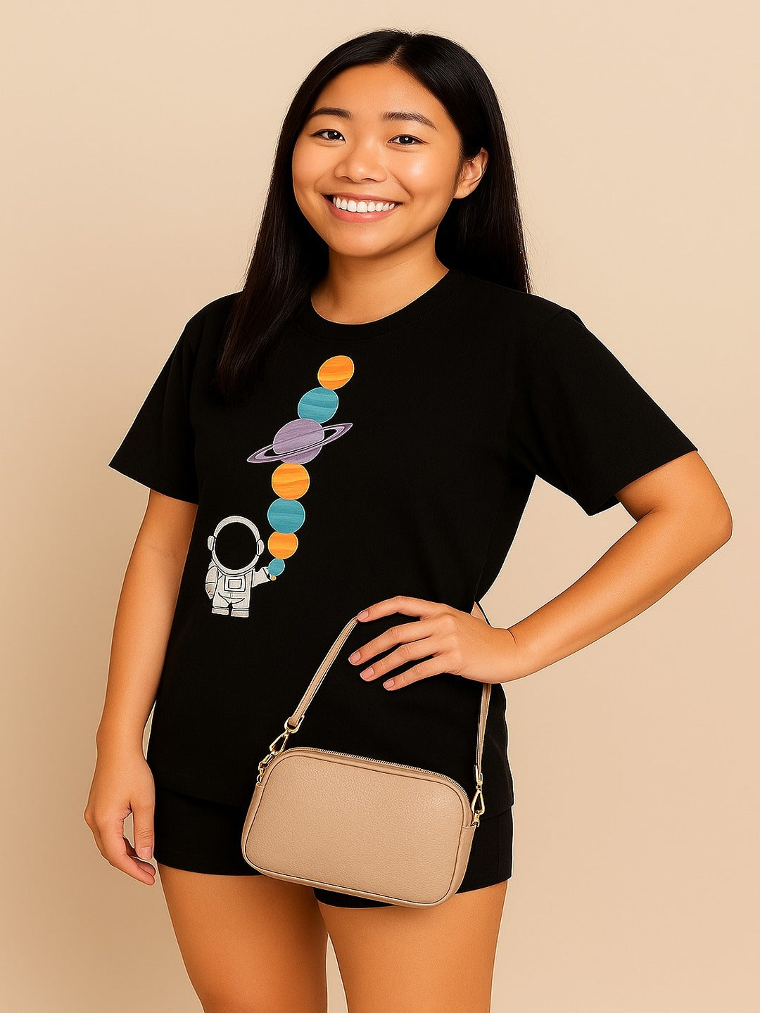 GAB Pure Cotton Printed Oversized T-Shirt