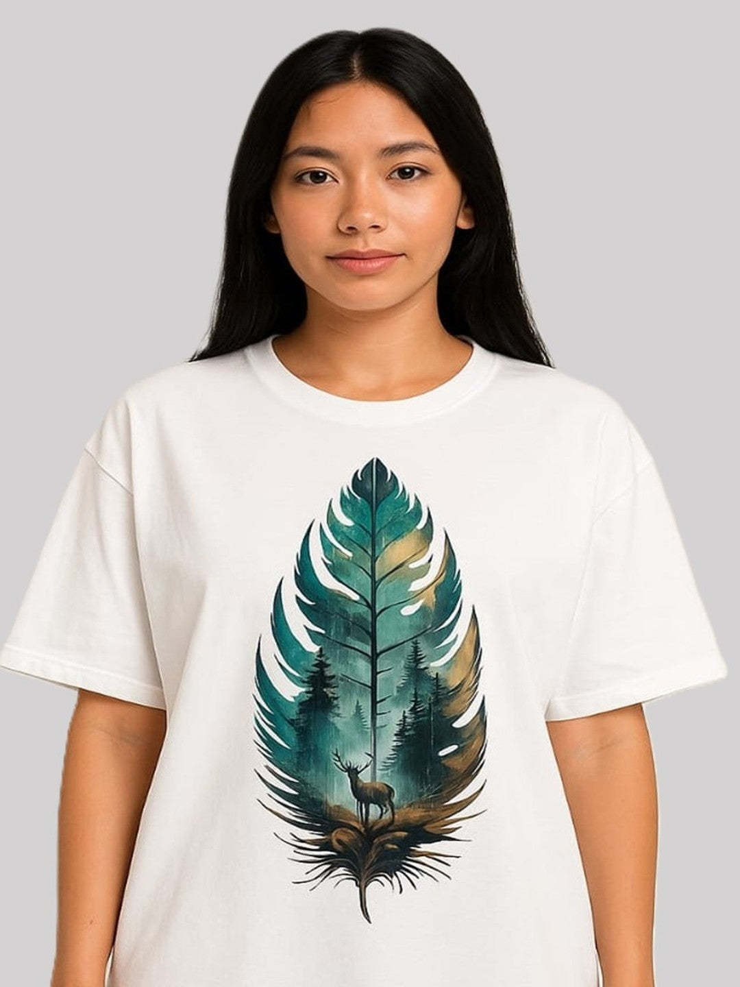 GAB Pure Cotton Printed Oversized T-Shirt