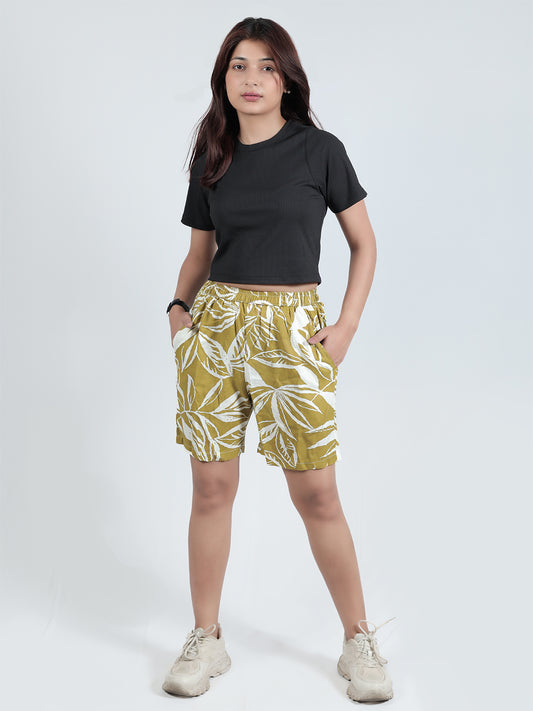 GAB Women/Girl Printed Shorts For Summer