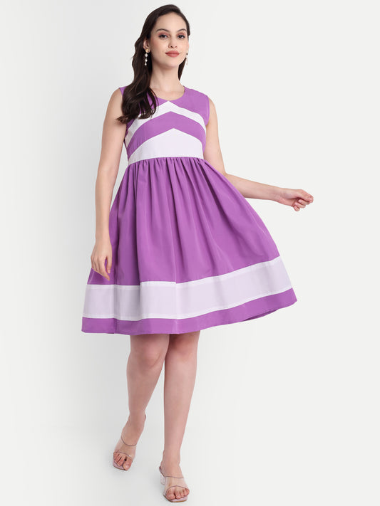 GAB Fit & Flare Gathered Dress