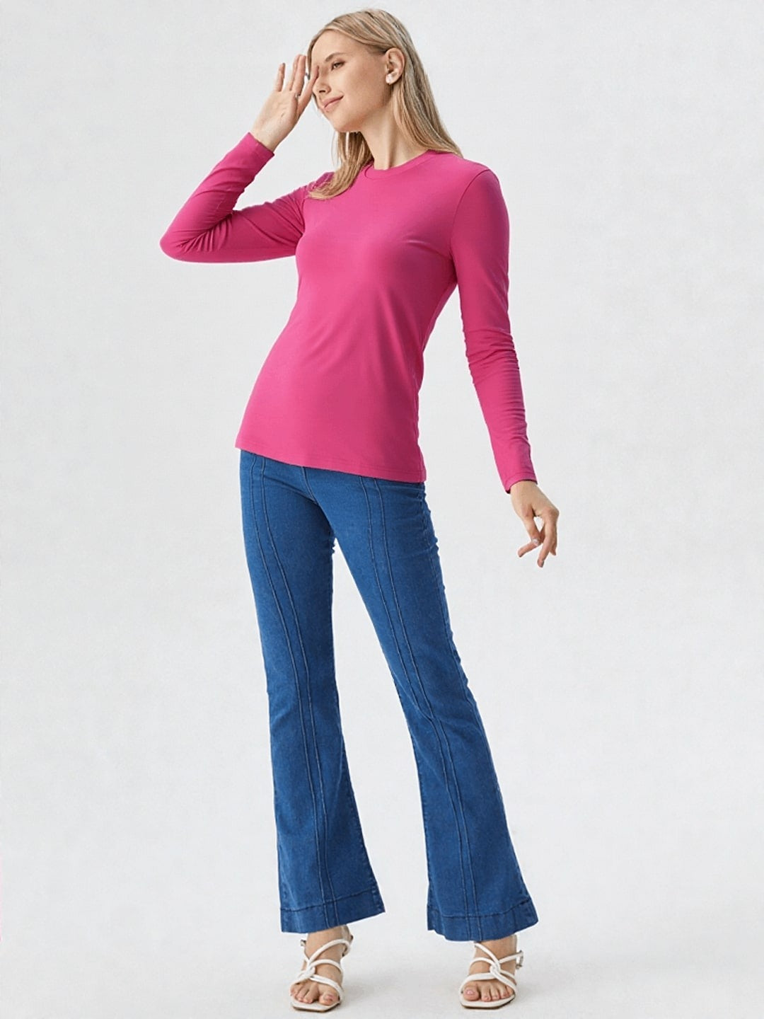 Full sleeves T shirt Pink