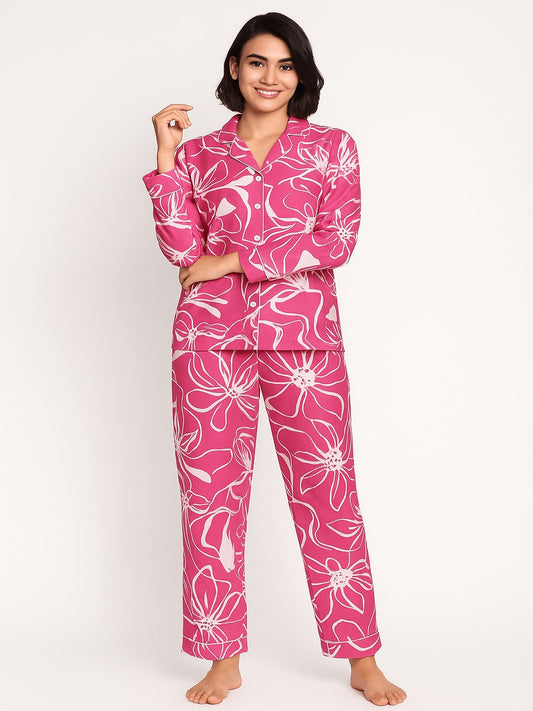 Women Printed Night suit