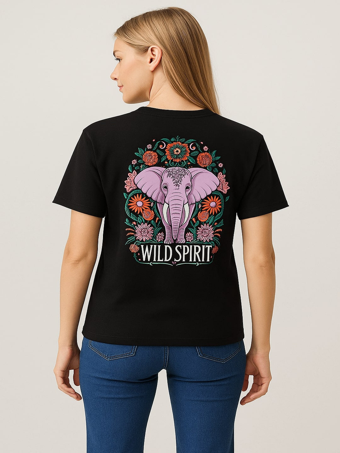 Women Solid Round Neck Cotton T-shirt