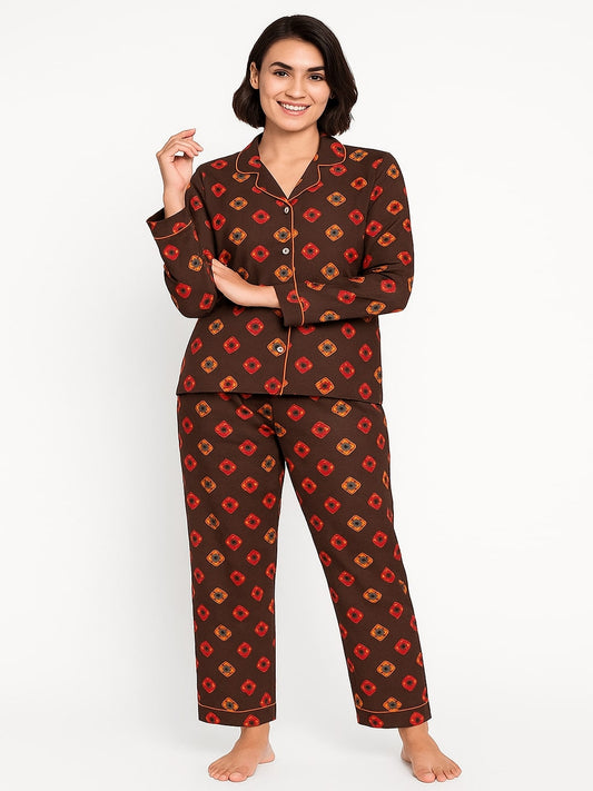 Women Printed Night suit