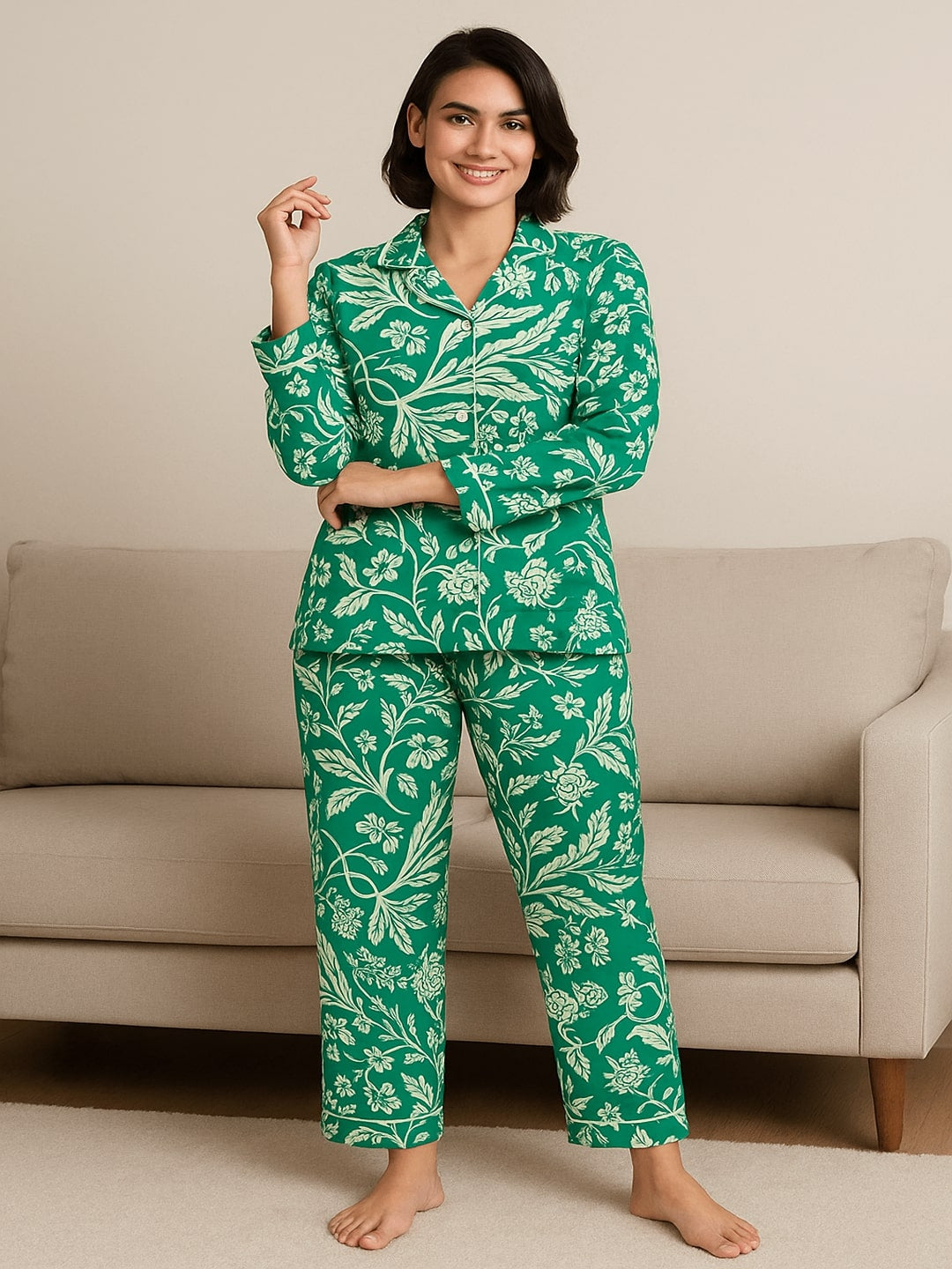 Women Printed Night suit