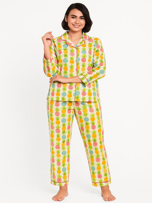 GAB Women Printed Night suit