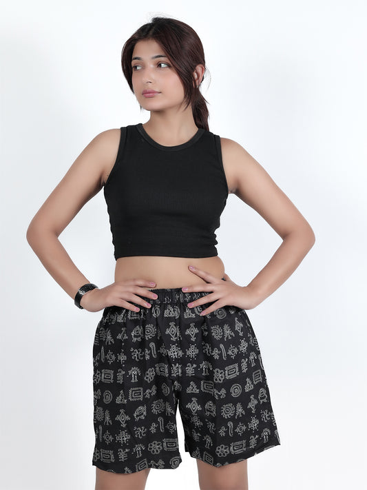 GAB Women/Girl Printed Shorts For Summer