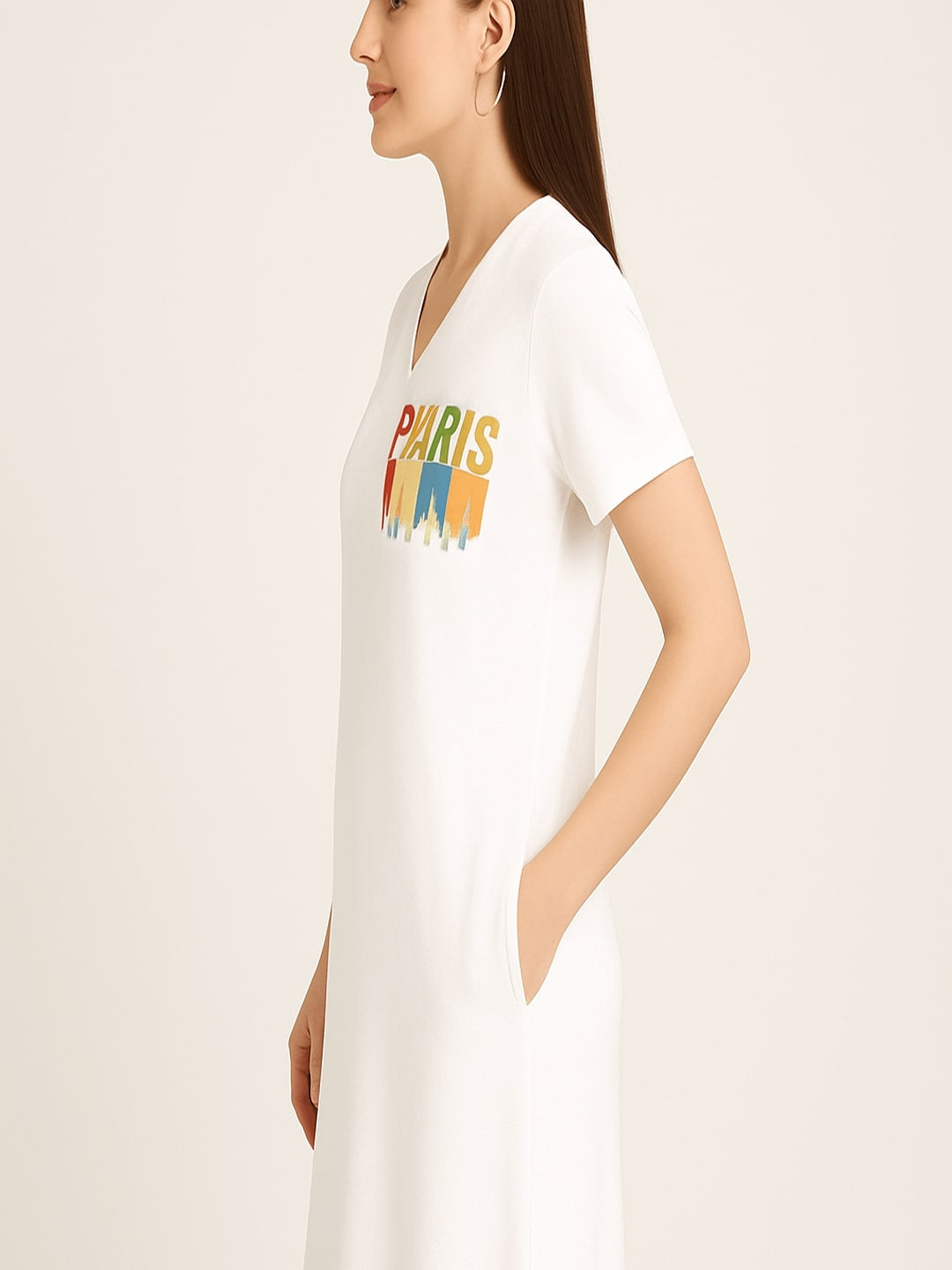 Printed T-shirt Midi Dress