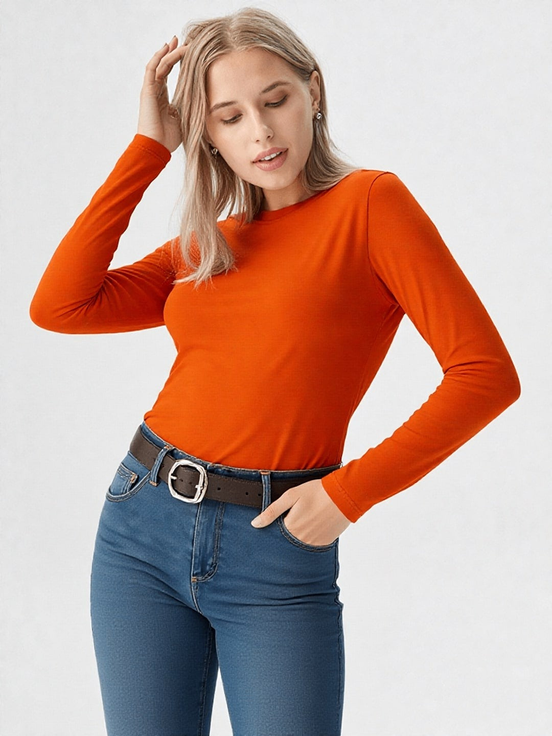 Full Sleeves T shirt Orange