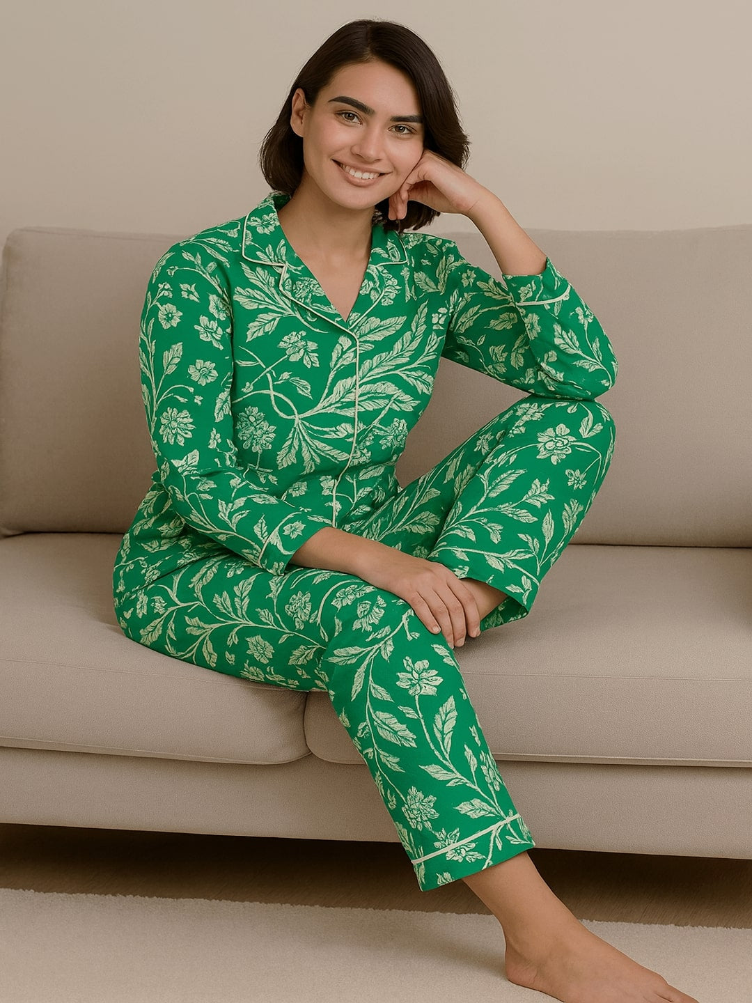 Women Printed Night suit