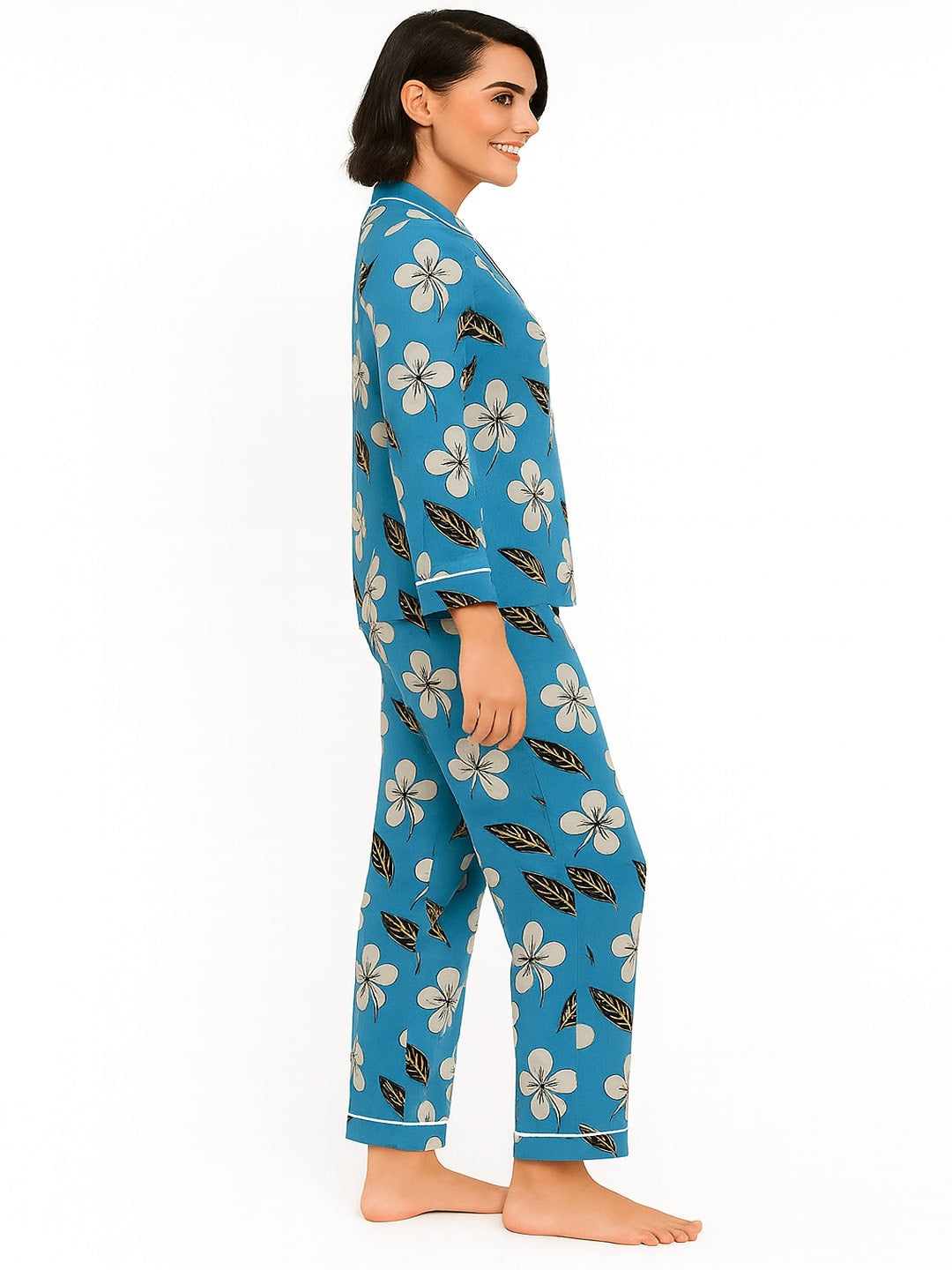 GAB Adult-Women Typography Printed Night Suit