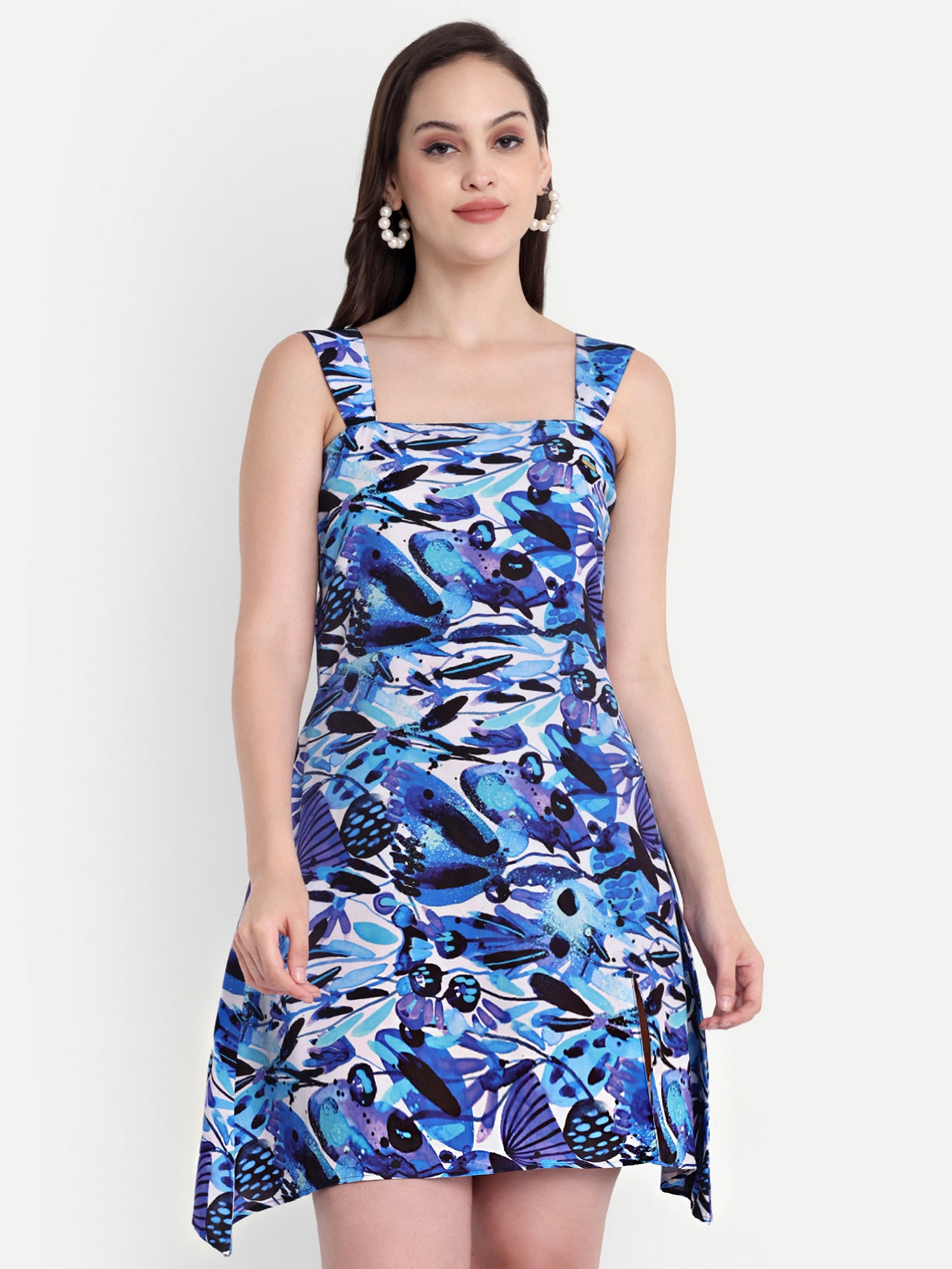 GAB Floral Printed A Line Dress