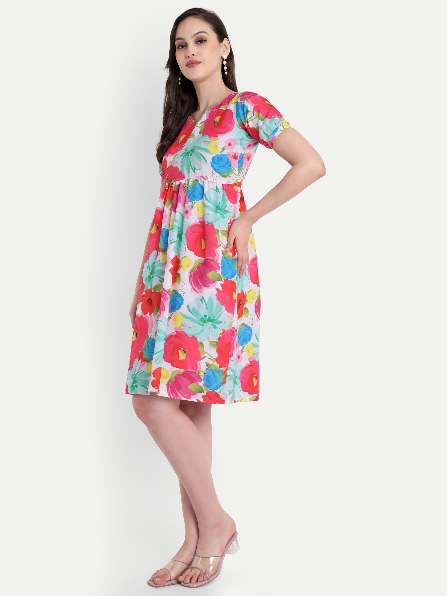 GAB Floral printed Middi Dress