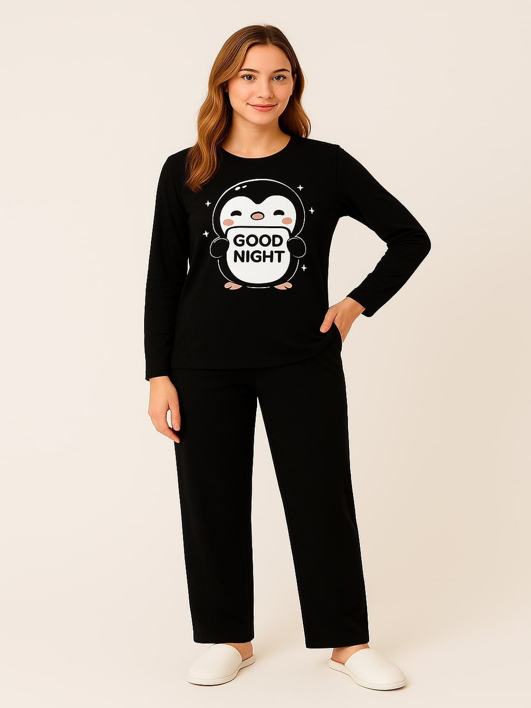 GAB Adult-Women Pure Cotton Printed Night Suit