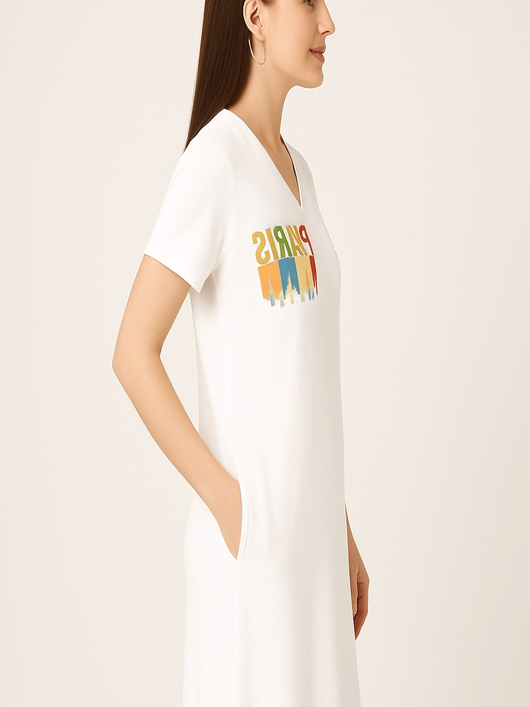 Printed T-shirt Midi Dress