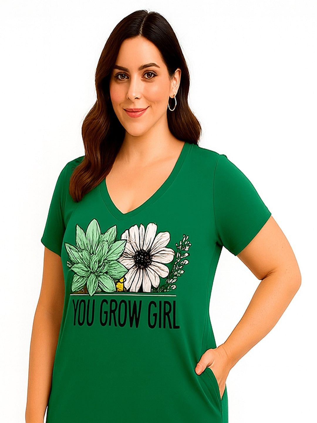 Print T-shirt Midi Dress