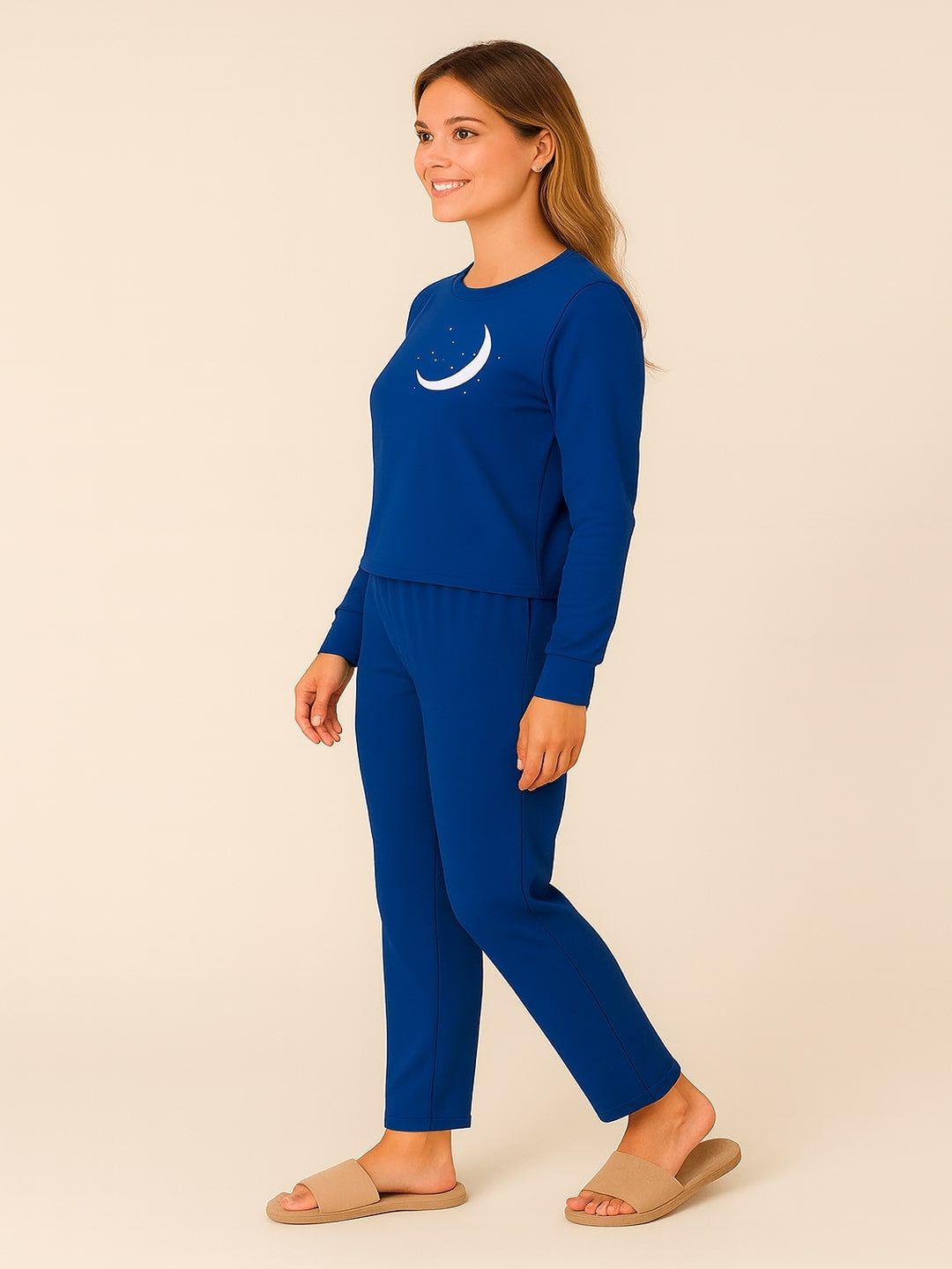Typography Printed Pure Cotton T-Shirt & Trouser