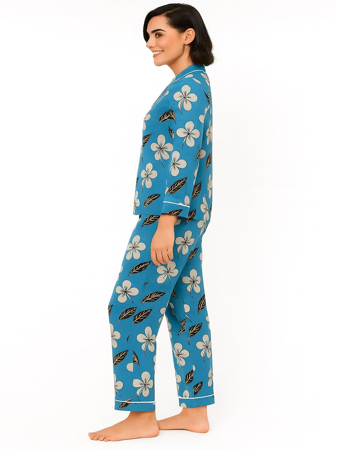 GAB Adult-Women Typography Printed Night Suit