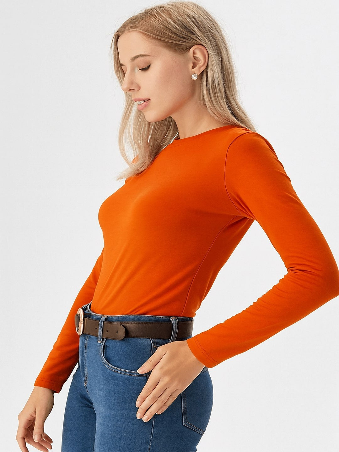 Full Sleeves T shirt Orange